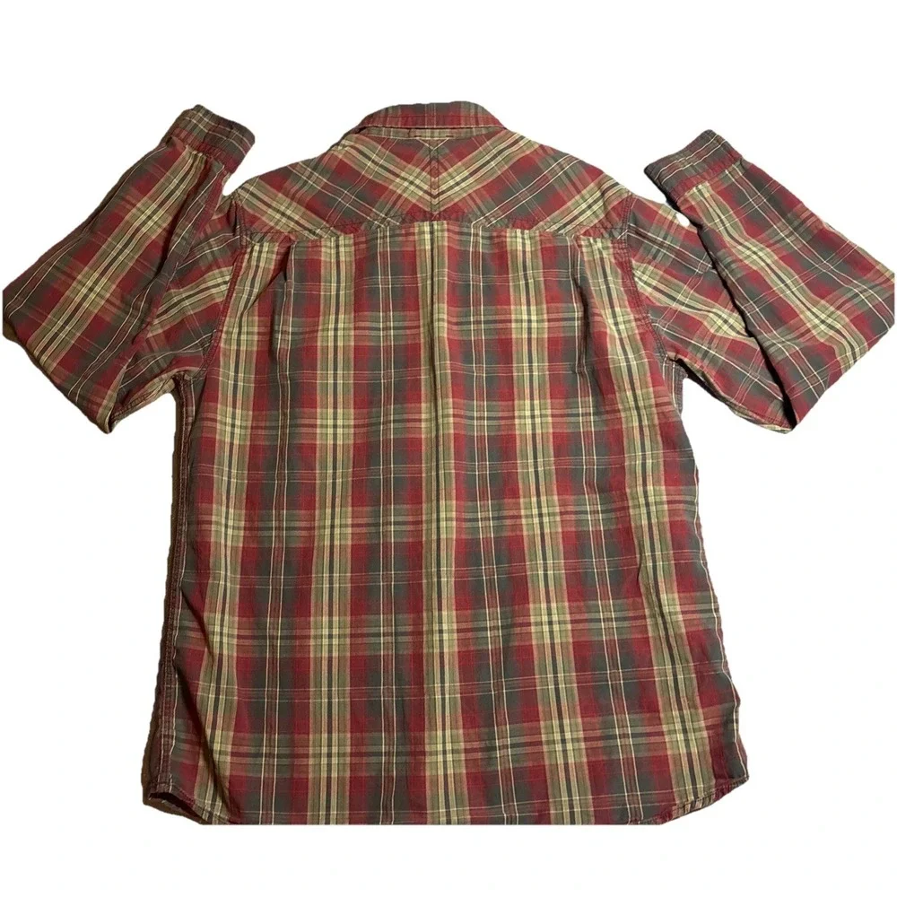 The North Face A5 Series Shirt Mens Large Red Plaid Button Down Long Sleeve L